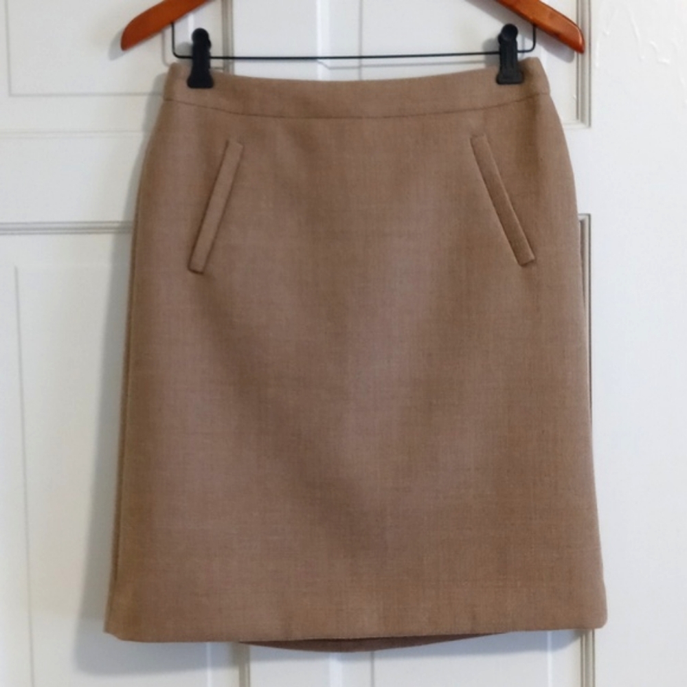 🍁J. Crew🍁 - Camel/Tan Wool Skirt